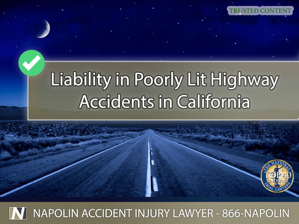 Liability in Poorly Lit Highway Accidents in Ontario, California