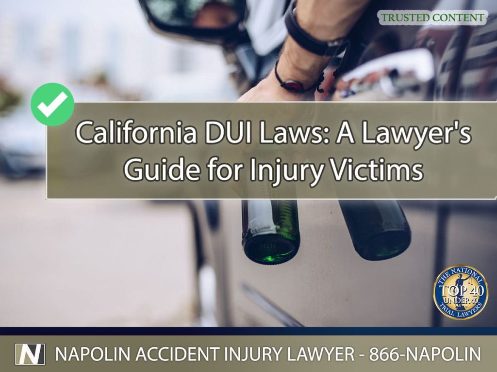 California DUI Laws A Lawyer's Guide for Injury Victims Napolin Law