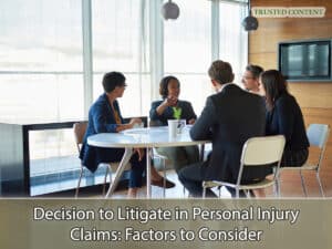 Decision to Litigate in Personal Injury Claims- Factors to Consider